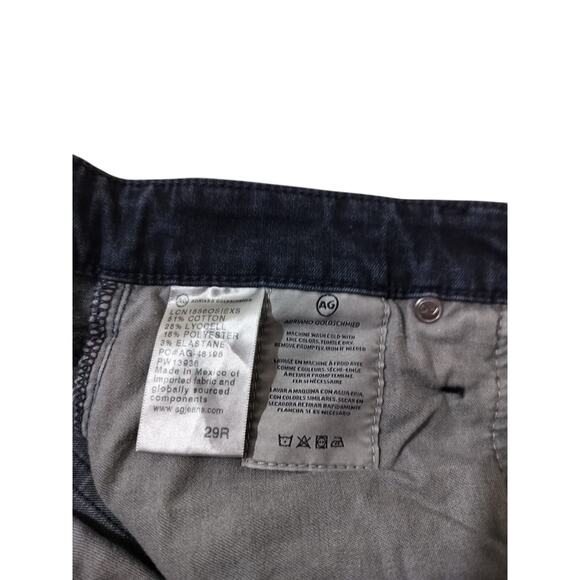 AG Antropologie Tthe Stevie High Rise Slim Straight Ankle Blue Jeans Size 29 - Picture 11 of 12